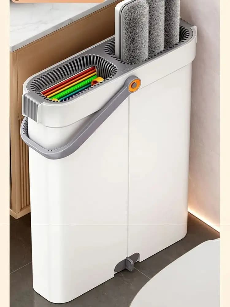 Joybos – vadrouille rotative 360, ensemble de seau de 33cm, lavage et presser à baril plat mains libres avec grattoir, nettoyage des sols pour la