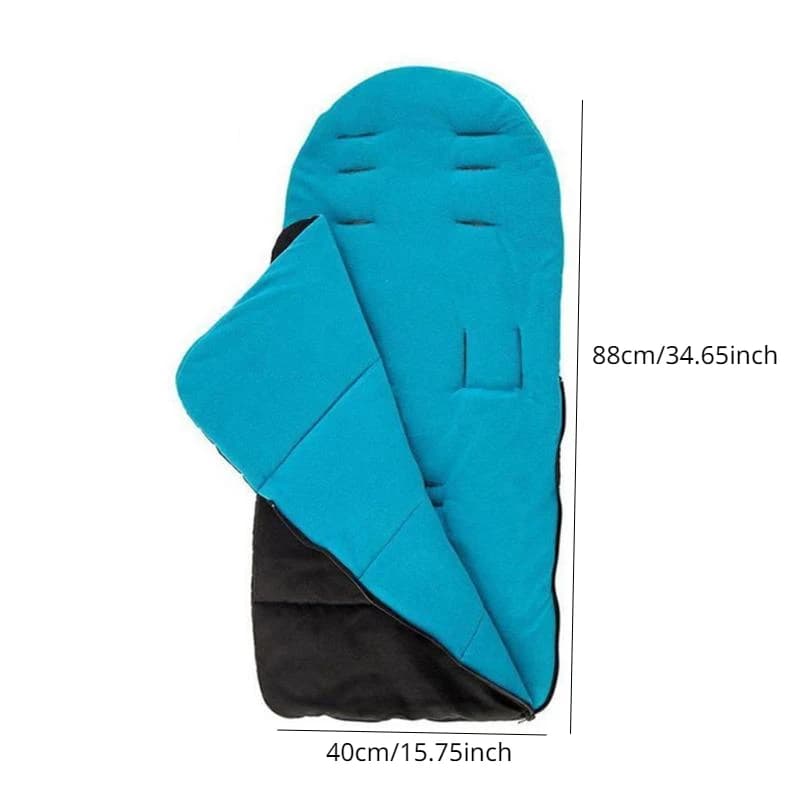 Housse de pied chaude pour poussette de bébé, coussin universel avec couverture épaisse en coton pour enfants d'automne et d'hiver