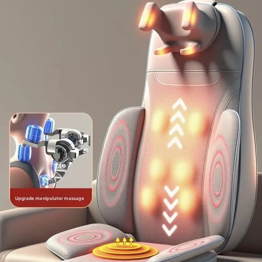 Masseur électrique pour le dos, 5 vibrations, taille et hanches, chaise de Massage Cervical, coussin de siège pour le corps, Shiatsu, pétrissage