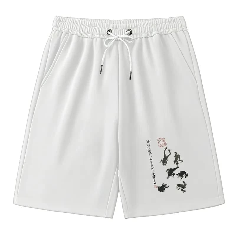 Short classique rétro japonais en coton pour hommes et femmes, vêtements d'été décontractés, respirants, à la mode, Streetwear unisexe