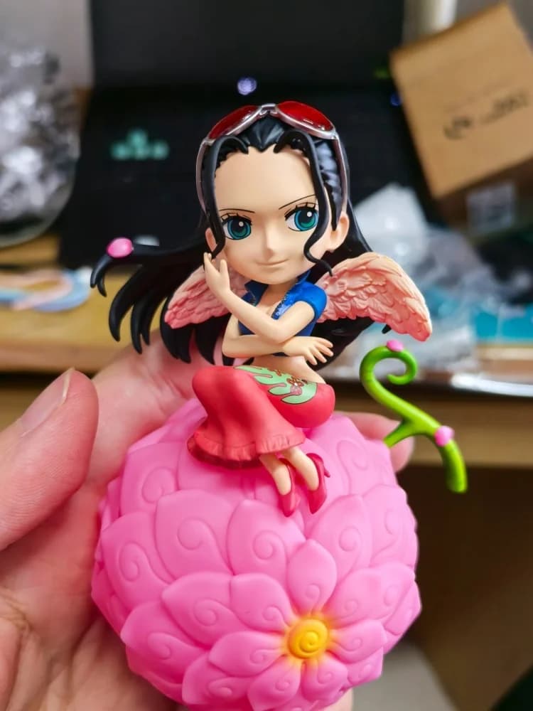 Veilleuse à commande vocale de la série Fruits du Démon One Piece, figurines d'anime Luffy, Nico Robin, Chopper, Portgas·D· Ace, jouet de bureau