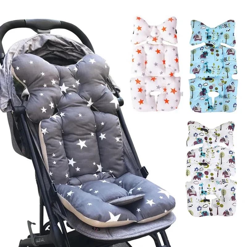 Coussinets chauds en coton pour nourrissons et jeunes enfants, coussins universels de siège de poussette pour bébé, doublures de coussin,
