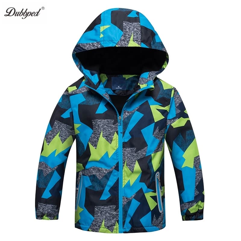 DUBBPED-Veste à Capuche Imperméable et Coupe-Vent pour Garçon, Vêtement de dehors, Collection Printemps-Automne, 2023