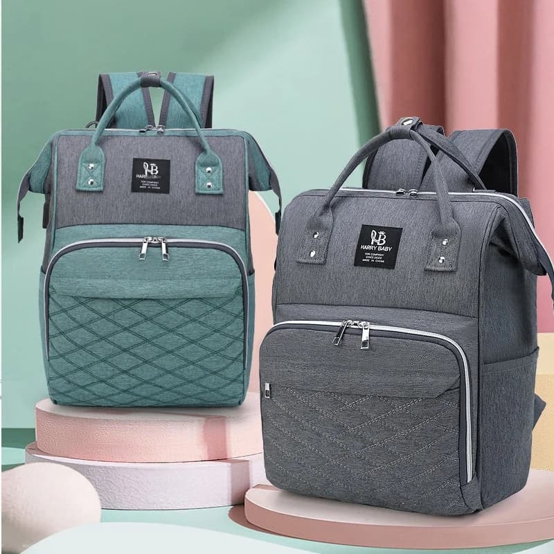Sac à langer étanche multifonctionnel de grande capacité pour maman, sac à dos de maternité avec Port de chargement USB intégré