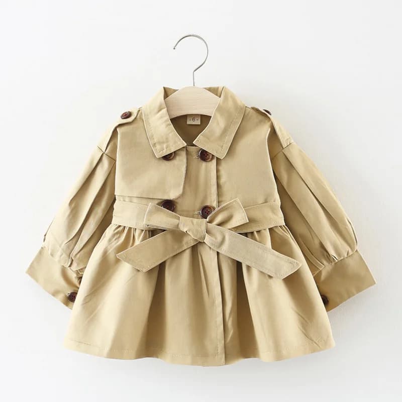 Mode bébé Trench manteau coton automne printemps bébé fille vêtements enfants vestes pour filles manteaux vêtements d'extérieur pour bébés