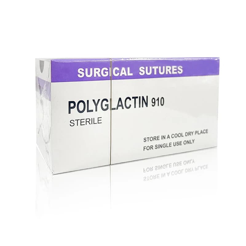 Fil de Suture absorbant pour chien de compagnie, 12 pièces, spécifique PGA 910 75CM 90CM avec aiguille 2/0 3/0 4/0 5/0, exercice d'enseignement de
