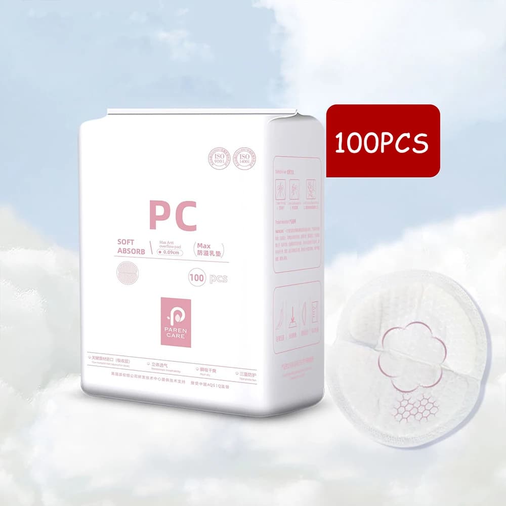 Coussinets d'allaitement jetables, 100 pièces, respirants, Slim, Super absorbants, en coton