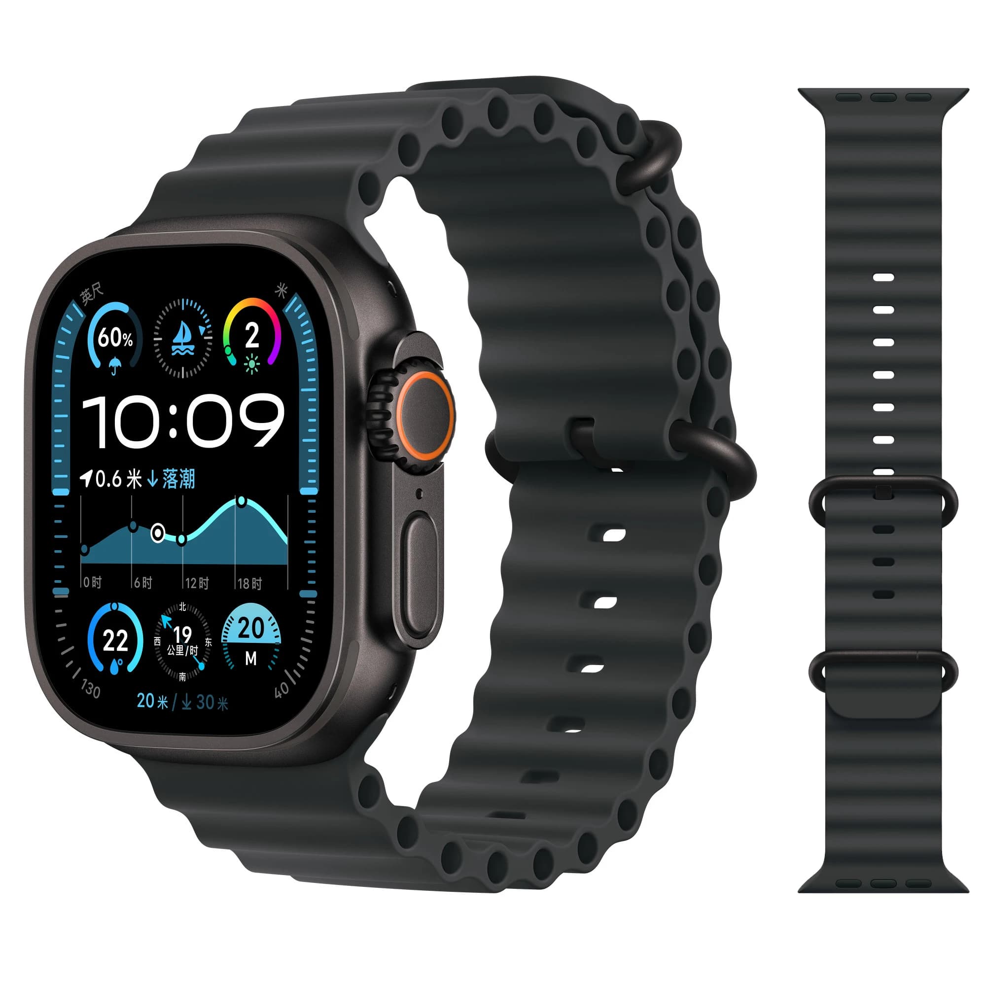Bracelet Ocean Strap pour Apple Watch, 44mm, 40mm, 45mm, 41mm, 49mm, 46mm, bracelet en silicone, iWatch série 7, 5, 6, 3, se, 8, Ultra 2, 9, 10