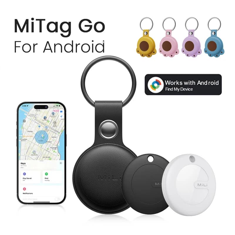 MiLi MiTag suivi intelligent pour Google trouver mon étiquette Android traqueur Bluetooth pour clés, valise, sac à dos localisateur Gps de bagages