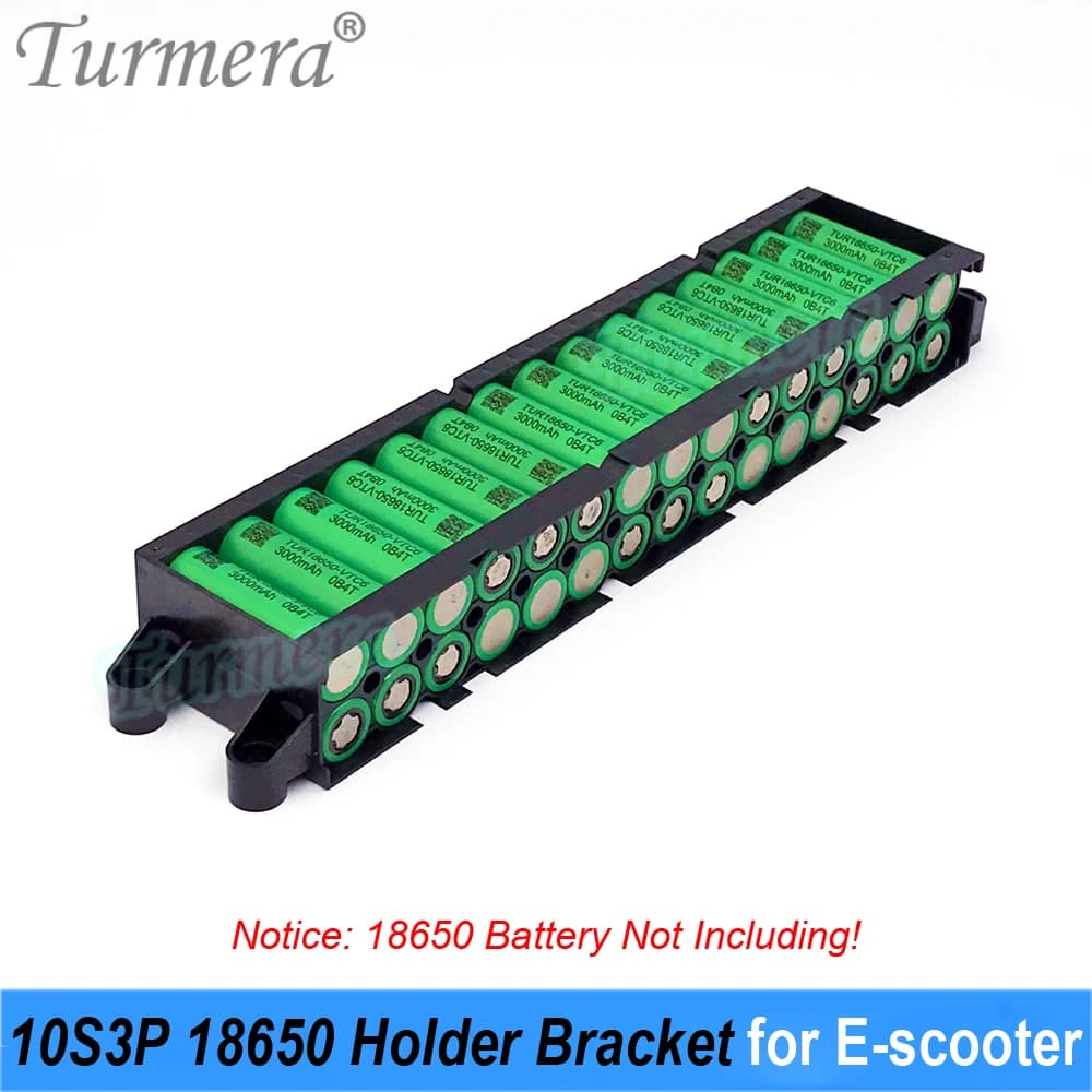 Turmera – support de batterie 36V 42V 10S3P 18650, avec Nickel soudé, carte BMS 10S 15A pour vélo électrique, Scooter électrique