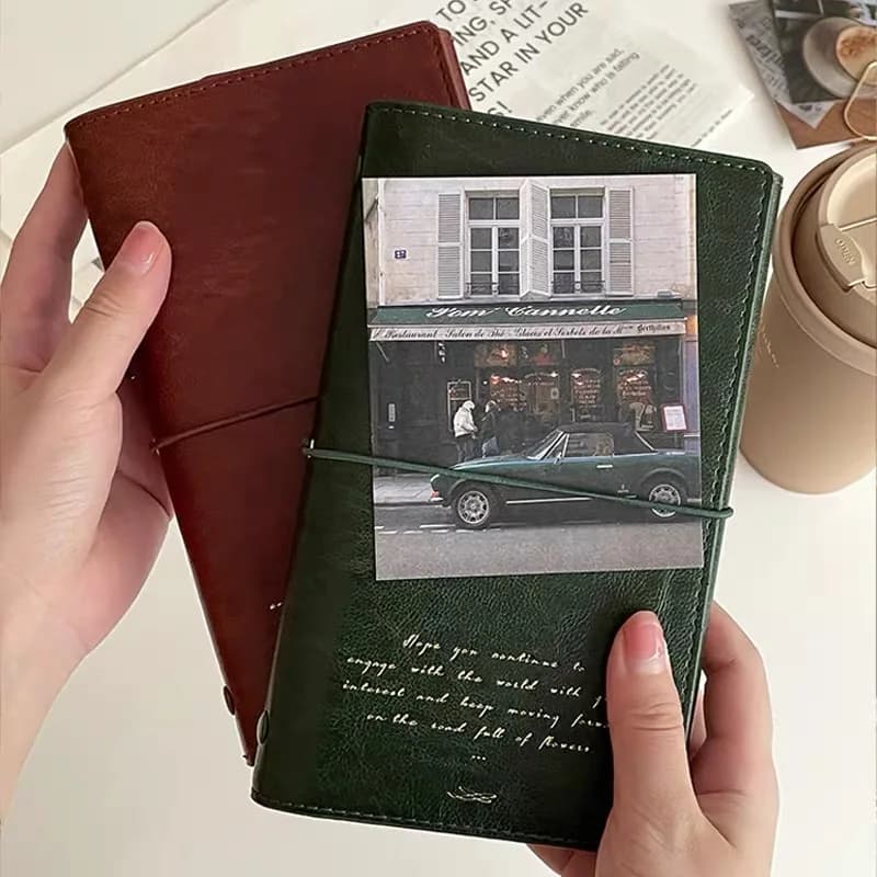 Horizon-Carnet de notes à feuilles adt-lePG, couverture en PU, classeur de voyage d'affaires, journal de bureau personnalisé, exquis, senior,