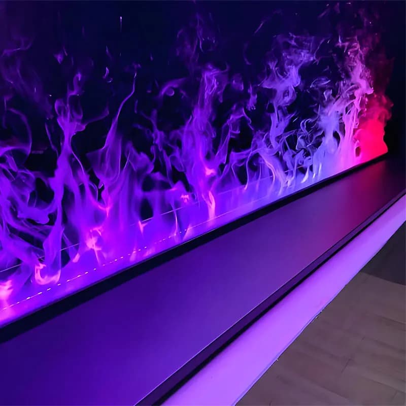 Cheminée électrique à vapeur d'eau atomisée 3D, décoration de télévision à flamme LED à vapeur d'eau intelligente, humidificateur