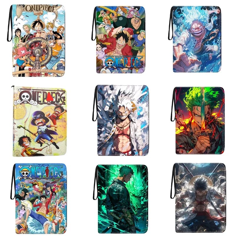 One Piece Anime Luffy Zoro Card Album Ple, High Capacity 9 Grid Holds, Binder Storage, Zipper Ple, A Toy, Birthday Gifts, 900 Pcs