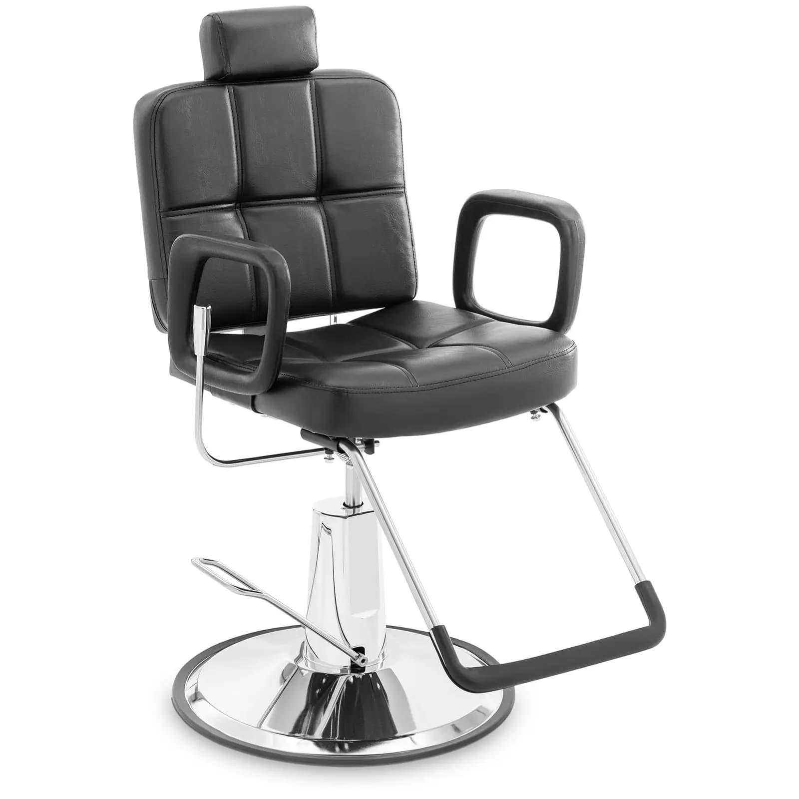 Fauteuil de Coiffeur Appui-tête et Repose-pieds 52 64 cm 150 kg Noir - Fauteuils de Coiffure by Physa