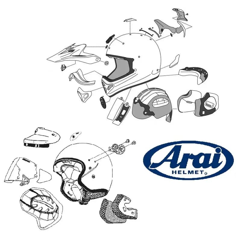 Plaques pivot Arai TX