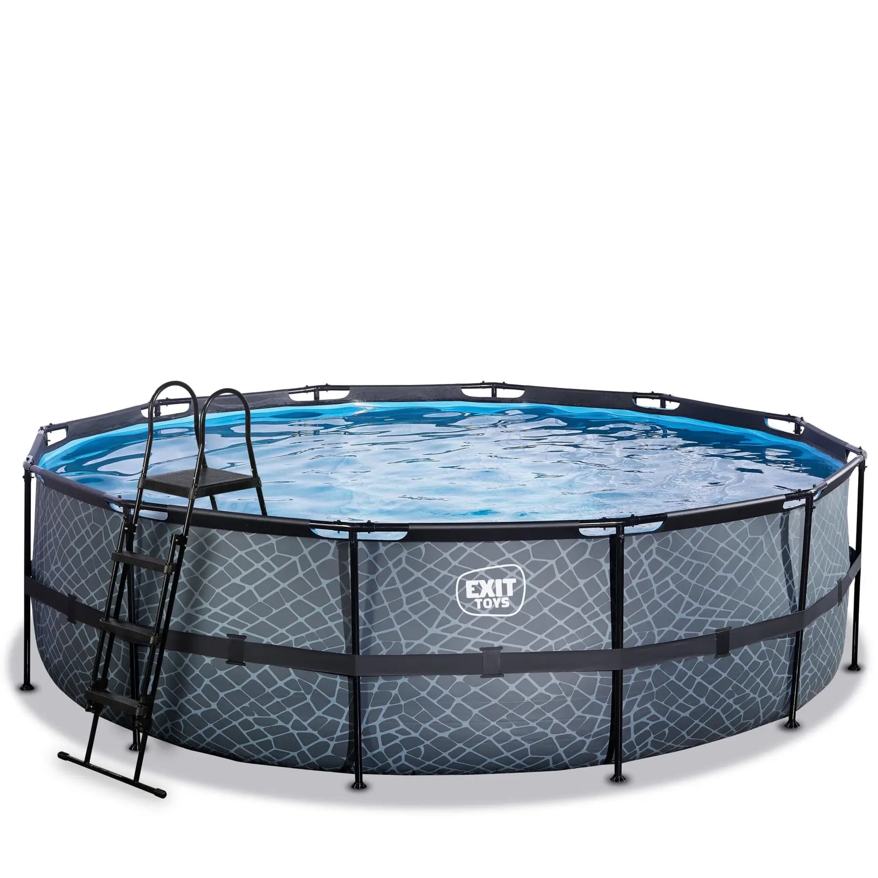 Piscine avec pompe filtrante à sable enfant Exit Toys Stone 488 x 122 cm