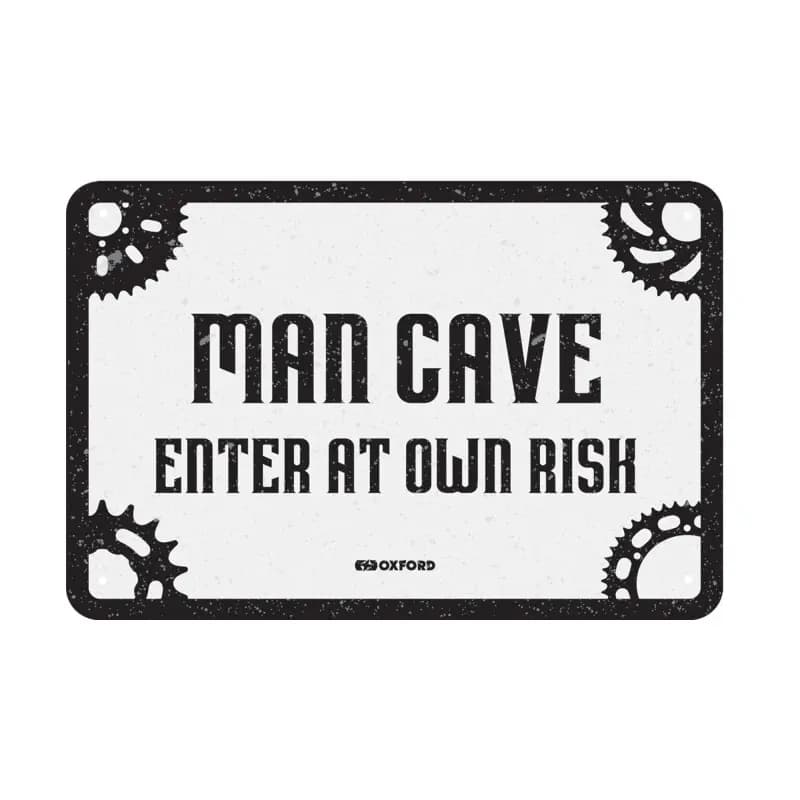 Plaque métallique garage Oxford Man Cave