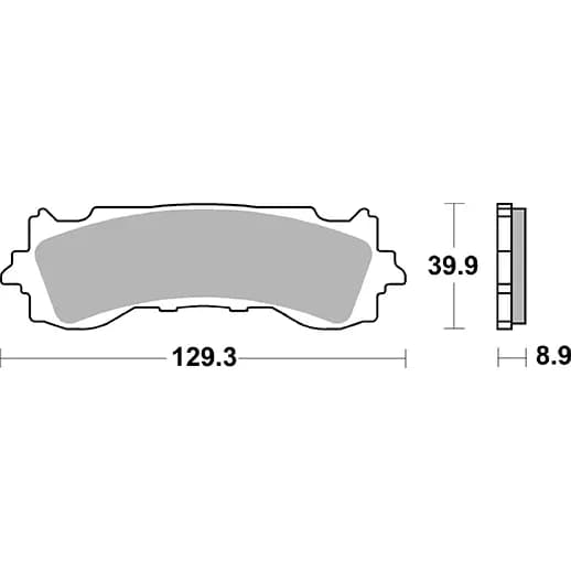 Plaquette de frein moto SBS 952HS