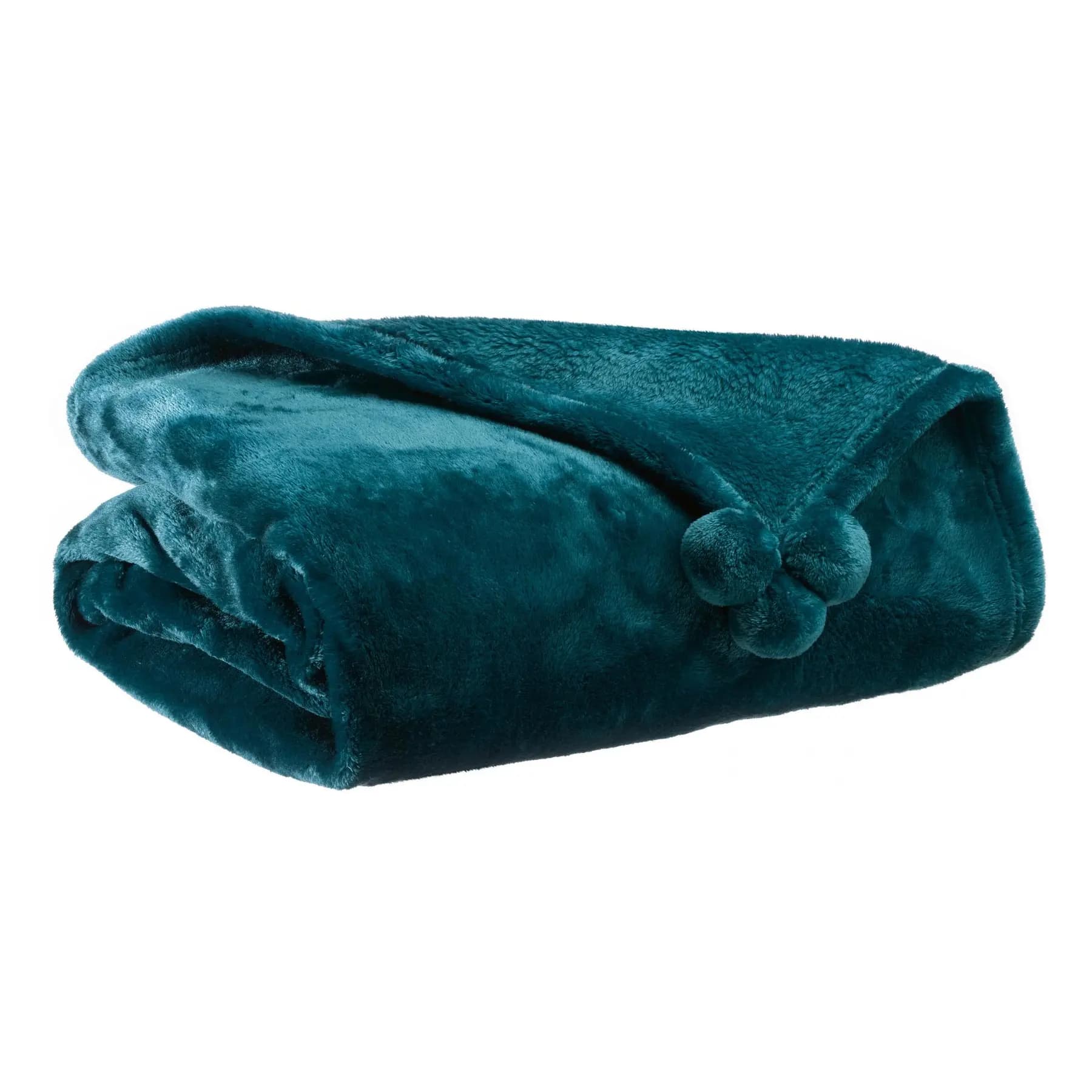 Plaid Vivaraise Tender Pompons