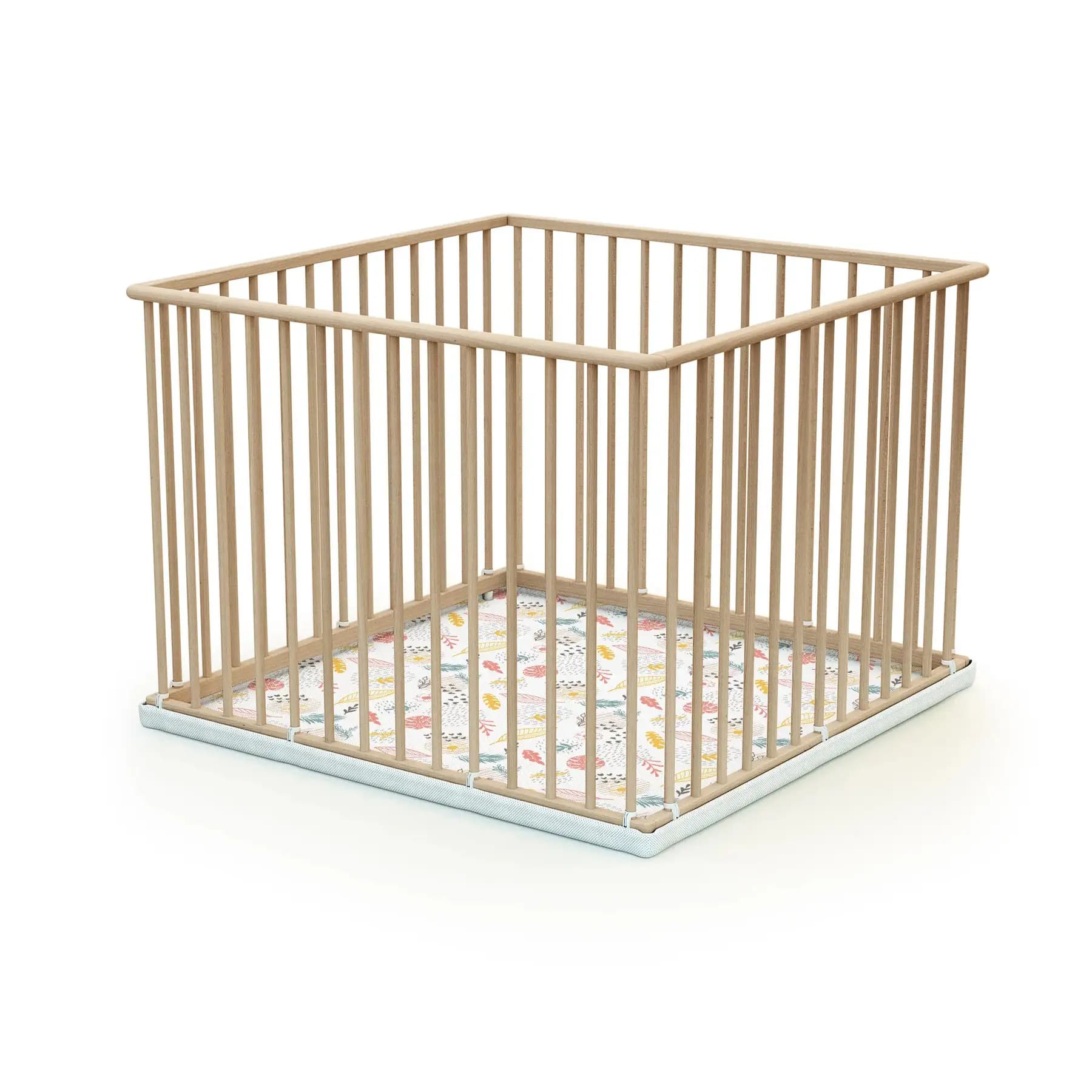 Parc fixe fond textile pour bébé Webaby