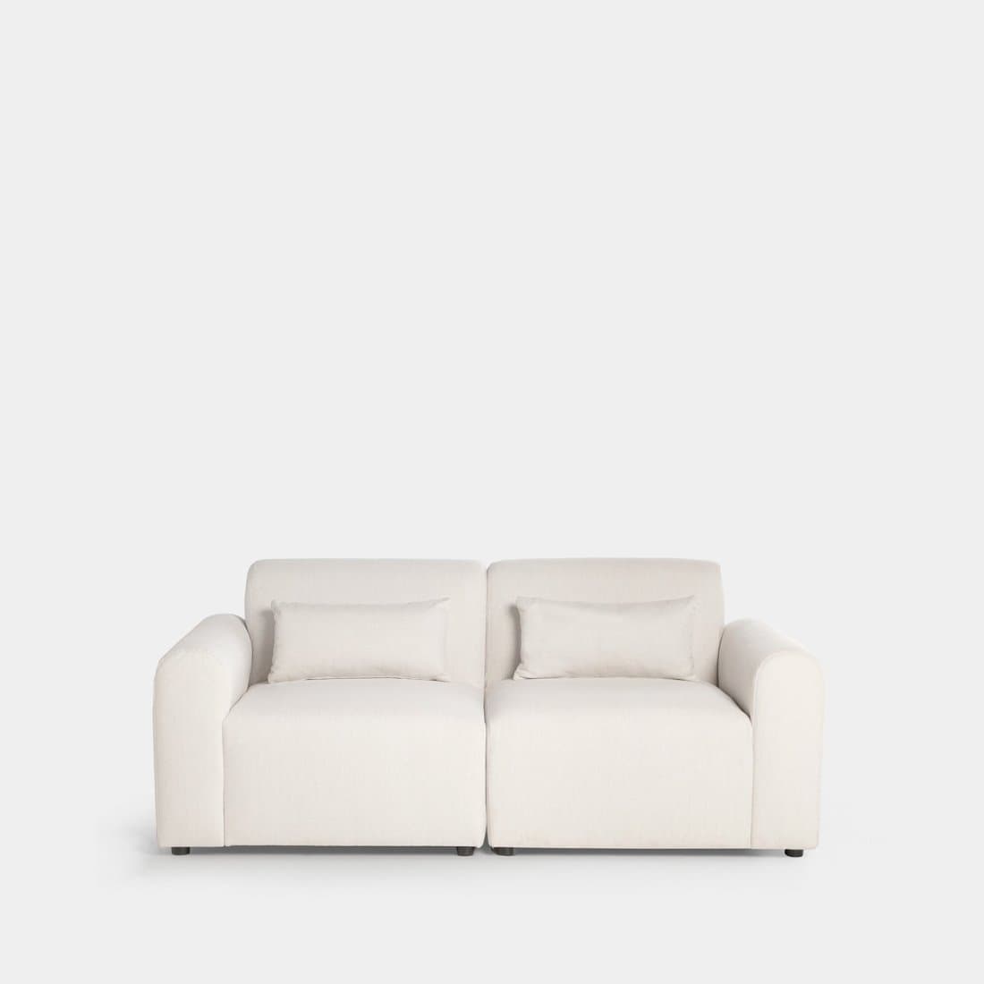 Canapé modulaire 2 places beige Cillian