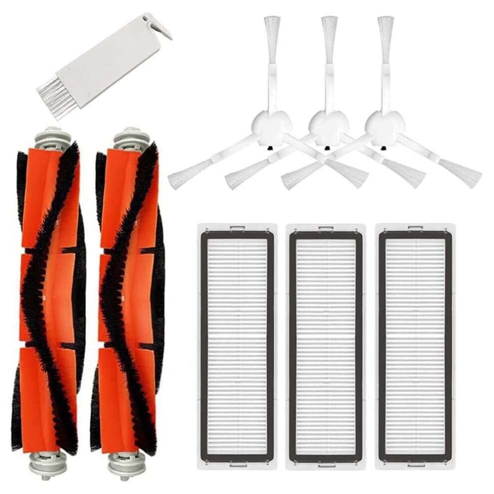 Kit d'accessoires 9 pièces pour aspirateur robot F9, 1C STYTJ01ZHM Kits de nettoyage de brosse latérale à rouleau