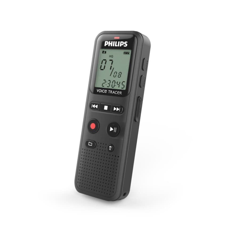 Enregistreur Vocal - PHILIPS - VoiceTracer 1160 - 8 Go - Déclenchement à la voix - USB