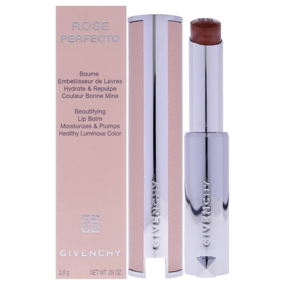 Baume à lèvres sublimateur Rose Perfecto - 302 Warm Maple de Givenchy pour femme - Baume à lèvres 0,09 oz