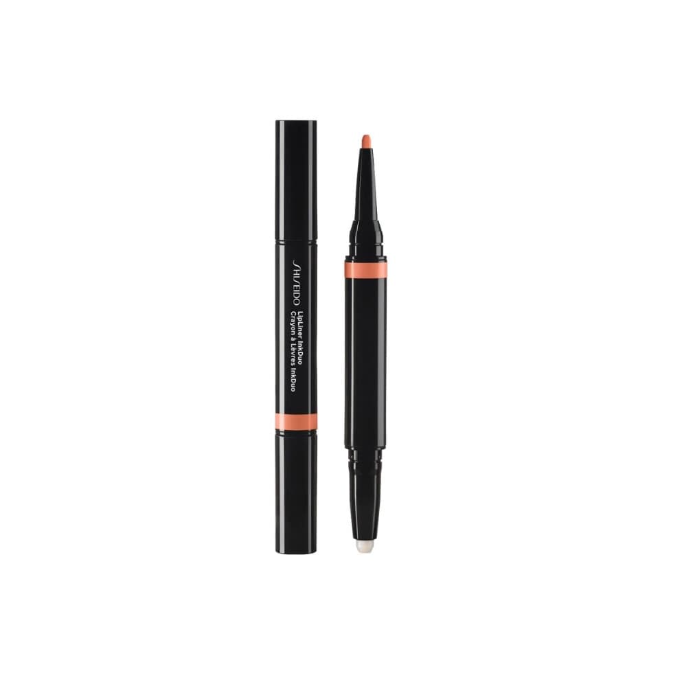 Shiseido Lipliner Inkduo (Prime + Line) Bare 01 - Primes & Shades L   vres pour une usure de 8 heures durable - Minimise l'apparence des ridules et