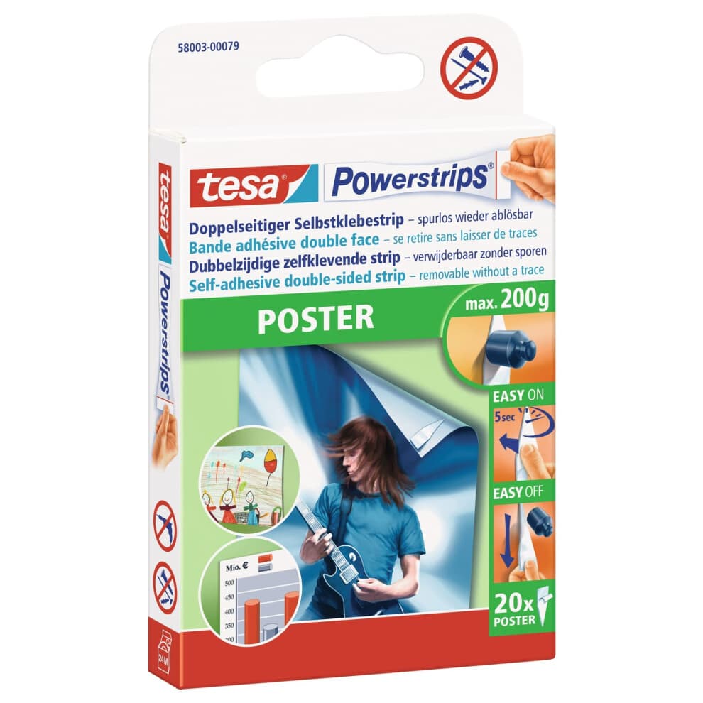 103918 Affiche Powerstrips TESA