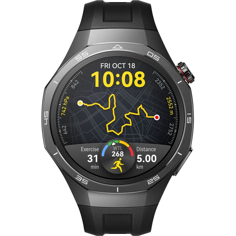 Huawei WATCH GT 5 Pro 46mm – Montre Intelligente Noire avec GPS et écran AMOLED 1,43 pouces