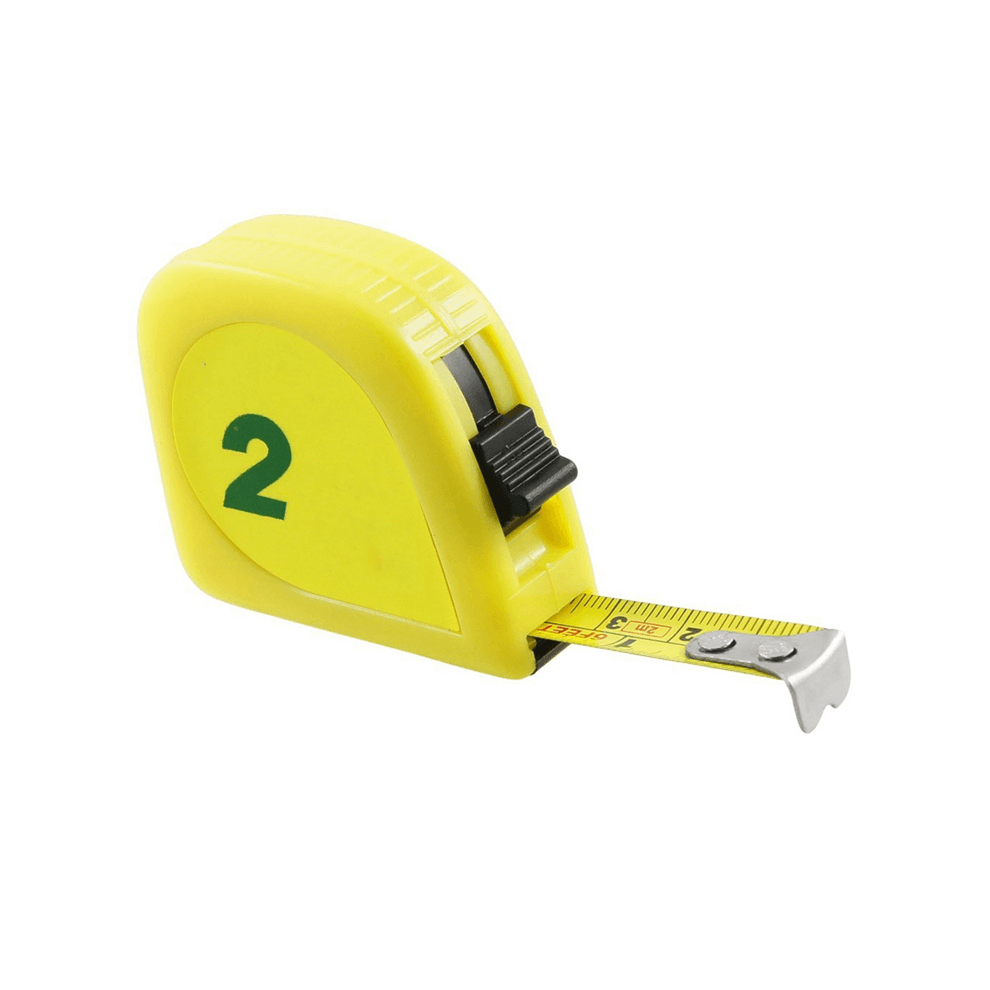 Ruban de mesure jaune 2M 6FT capsule m?tallique