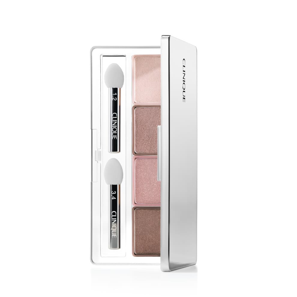 Clinique All About Shadow Quad | Longue tenue, r?sistant ? la d?coloration et sans danger pour les yeux sensibles, chocolat rose