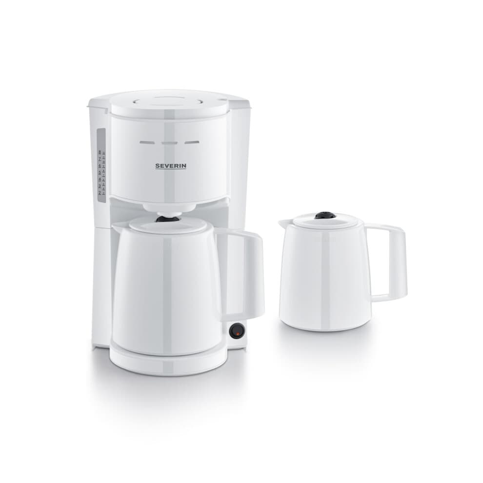 Severin KA 9309 Cafetière blanc verseuse thermofuge