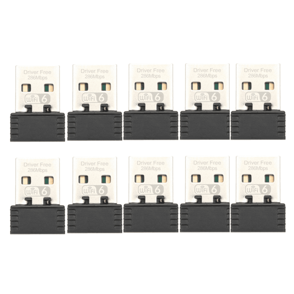 Adaptateur WiFi USB 10 pièces, carte réseau sans fil LAN 2,4 GHz, pilote gratuit
