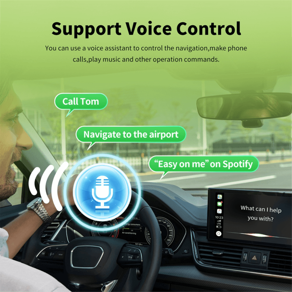Adaptateur sans fil 2 en 1 CarPlay Android Auto