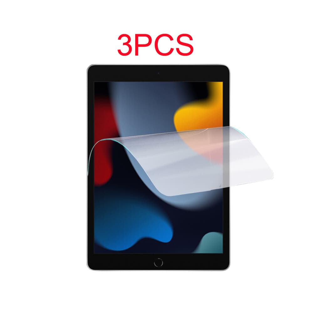 (iPad Pro 10.5) 3 pièces Film PET souple iPad 9 2021 10.2 7e 8e 9e génération Pro 11 Protection d'écran Air