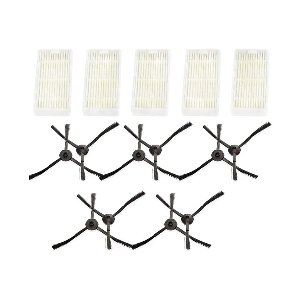 5 filtres + 10 brosses latérales pour MD16192 MD18500 MD18501 MD18600