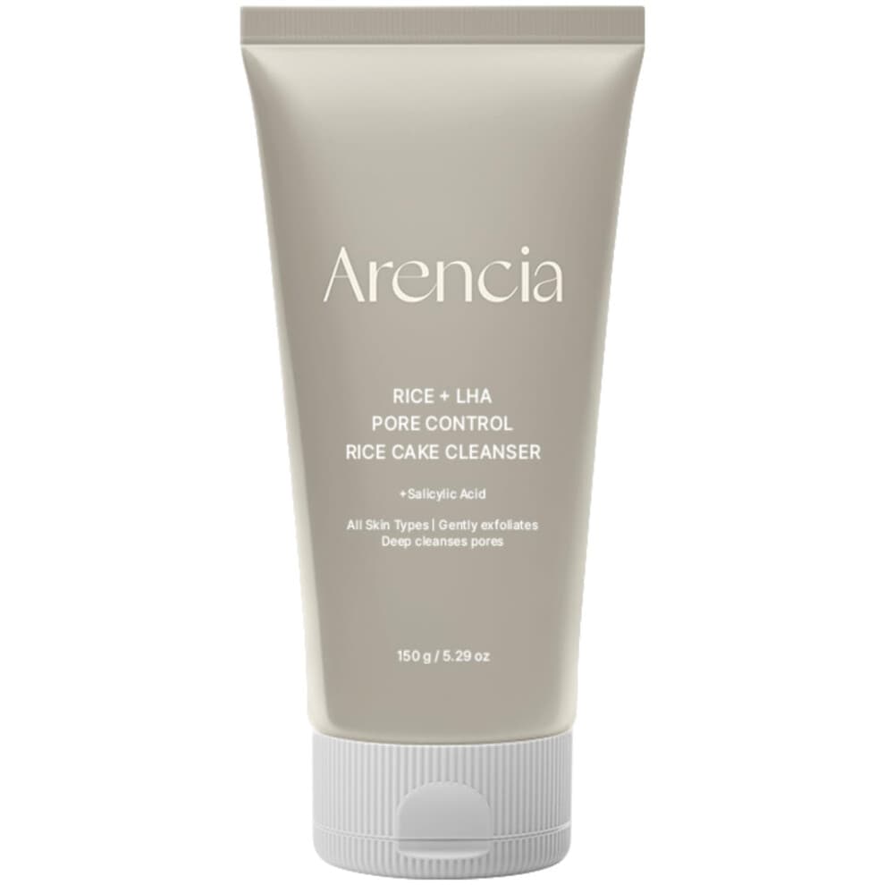 Arencia Rice + Lha Pore Control Clean de g   teau de riz avec acide salicylique - Nettoyage en profondeur Exfoliation Gentel Tous les types de peau