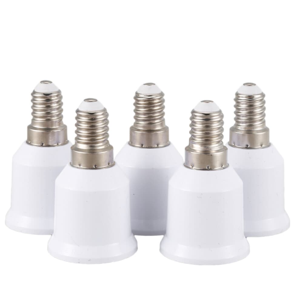 Lot de 5 ampoules LED à vis avec adaptateur E14 et E27