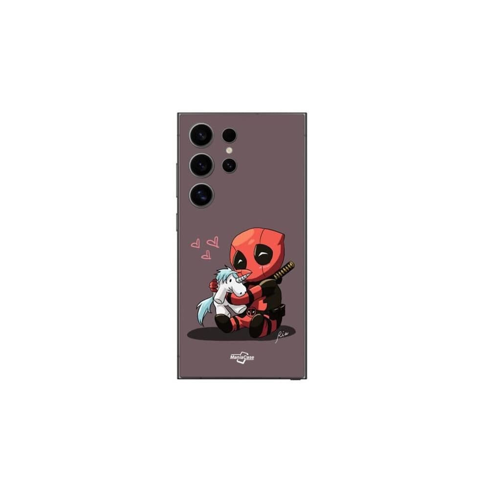 Coque Samsung Galaxy S25 Ultra Bébé Deadpool avec Licorne Maniacase