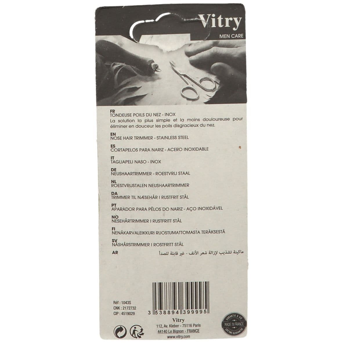 Vitry Tondeuse Poils du nez Inox 1 pc(s) Appareil view 2