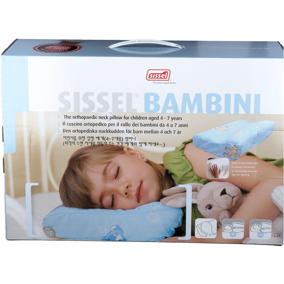 Sissel® Soft Bambini Oreiller + Housse 37 x 25 x 9 cm 1 pc(s) Oreiller view 2