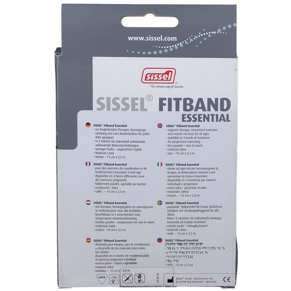Sissel Fitband Essential 15cm x 2,5m Strong Vert 1 pc(s) Autre view 2