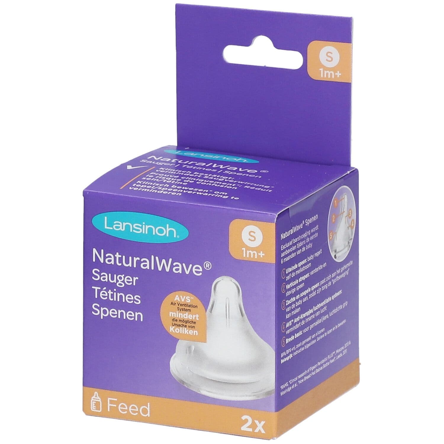 Lansinoh Tetine Natural Wave Slow 2 pc(s) Tétine(S) view 2