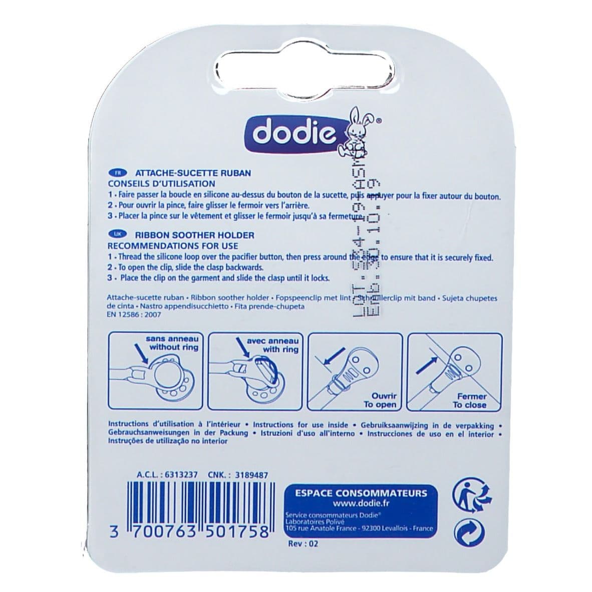 Dodie® Attache-Sucette Ruban 1 pc(s) Attache-Tétine view 2