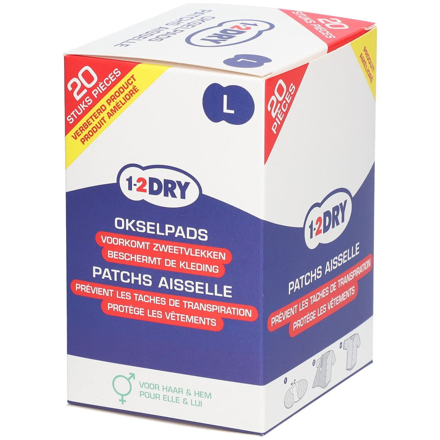1-2 DRY Patchs aisselles Large 20 pc(s) Compresses view 2