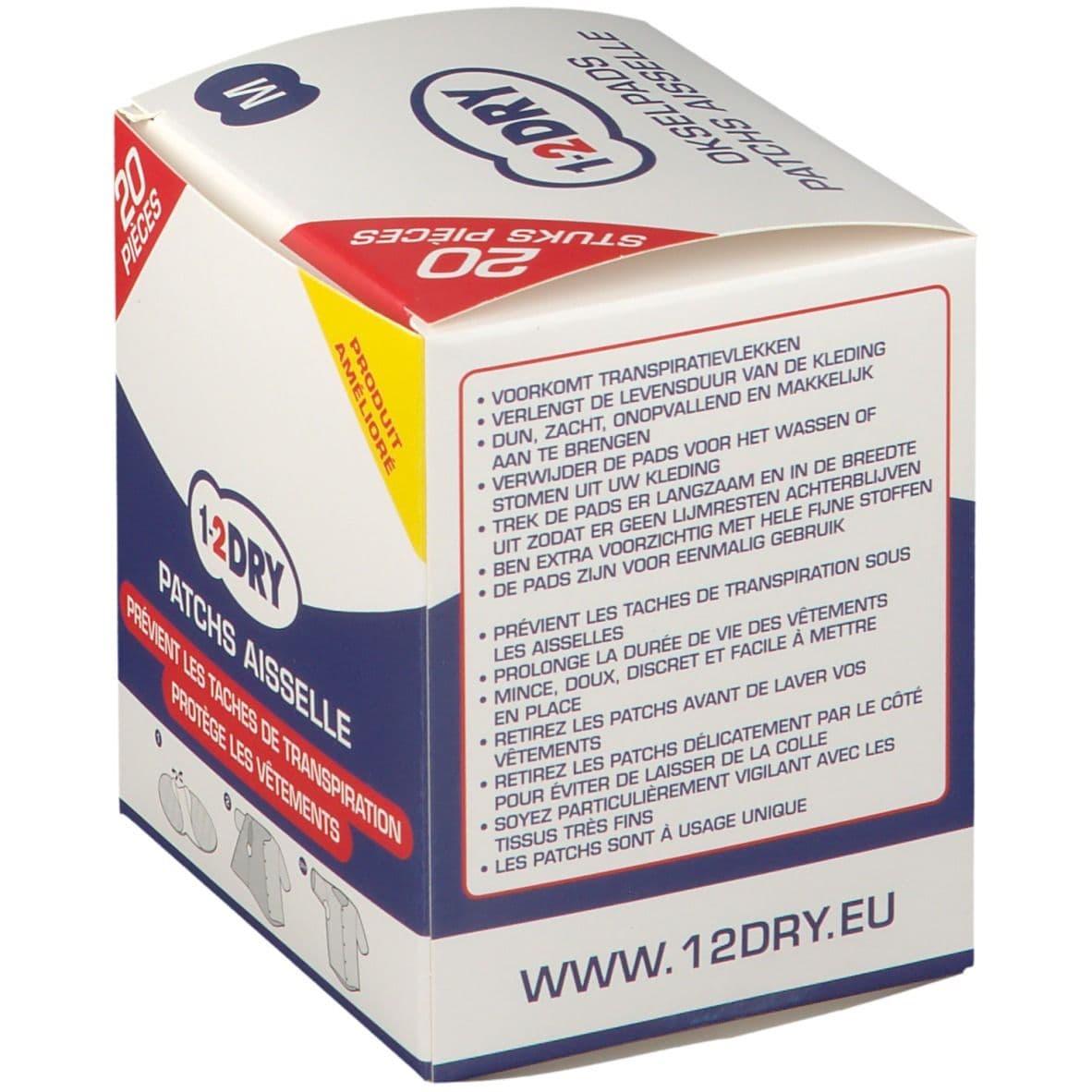 1-2 DRY Patchs aiselles Medium 20 pc(s) Compresses view 2