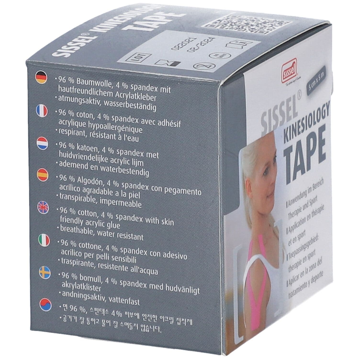 Sissel® Kinesiology Tape Noir 5 cm x 5 m 1 pc(s) Bandage(S) view 2