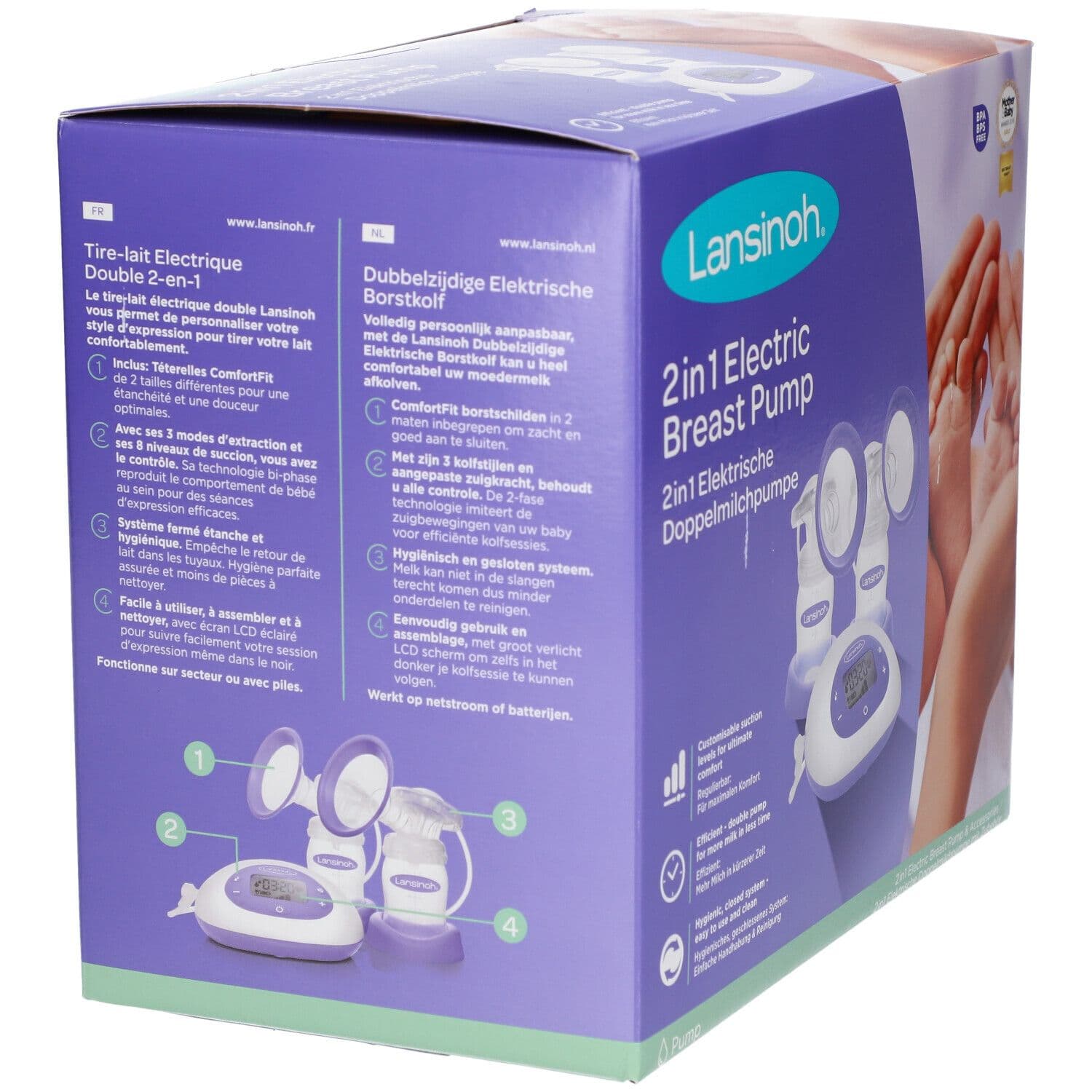 Lansinoh Tire-Lait Électrique Double 2-In-1 53065 1 pc(s) Appareil view 2